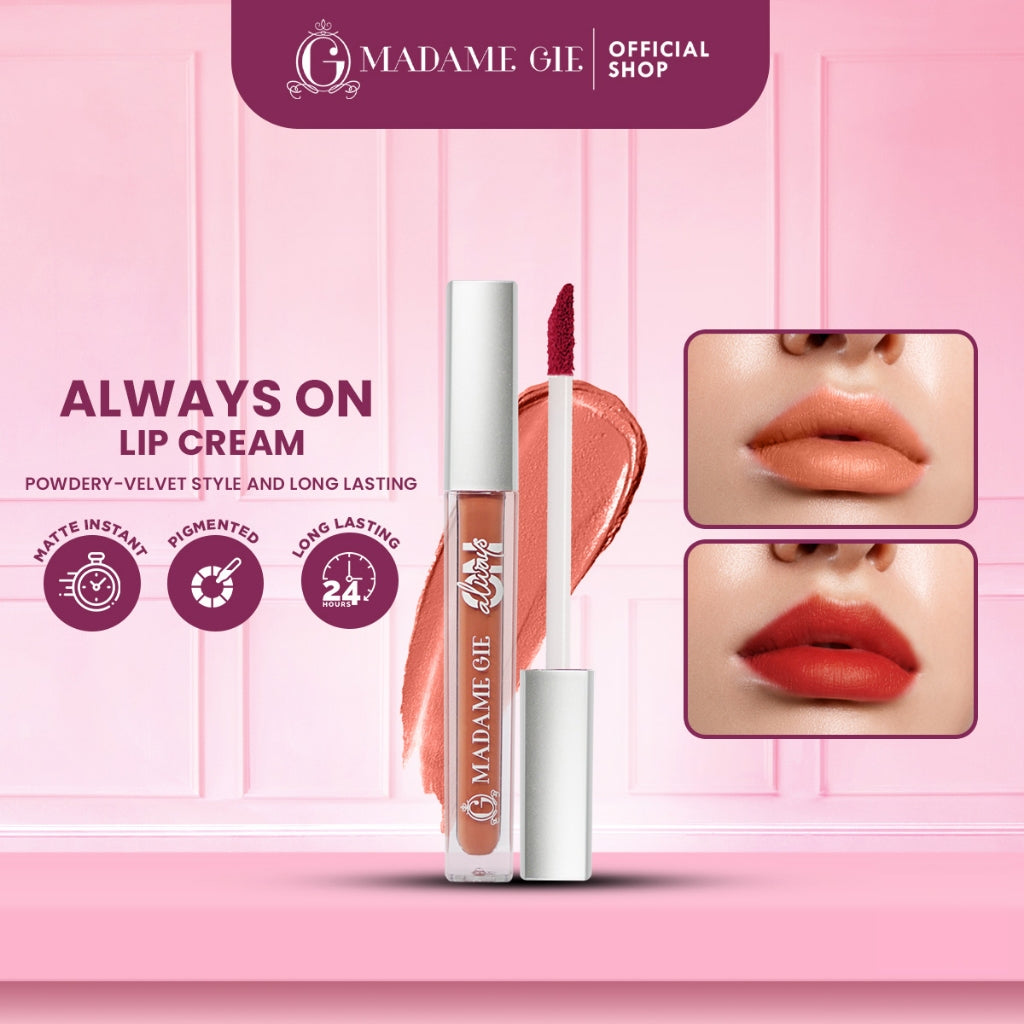 Madame Gie Always On Lip Cream - MakeUp Lip Cream Lipstik