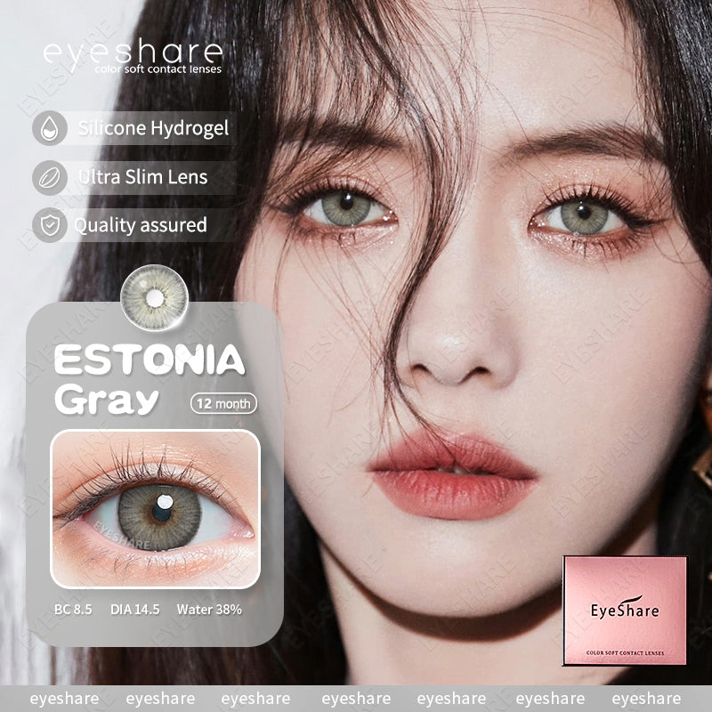 Eyeshare Softlens Minus Estonia Green 1Pasang 14.5mm Softlens