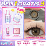 Eyeshare COD 4 Item Paket kombinasi (1Pasang Softlens+60ml solusi+8ml tetes mata+kotak cermin)