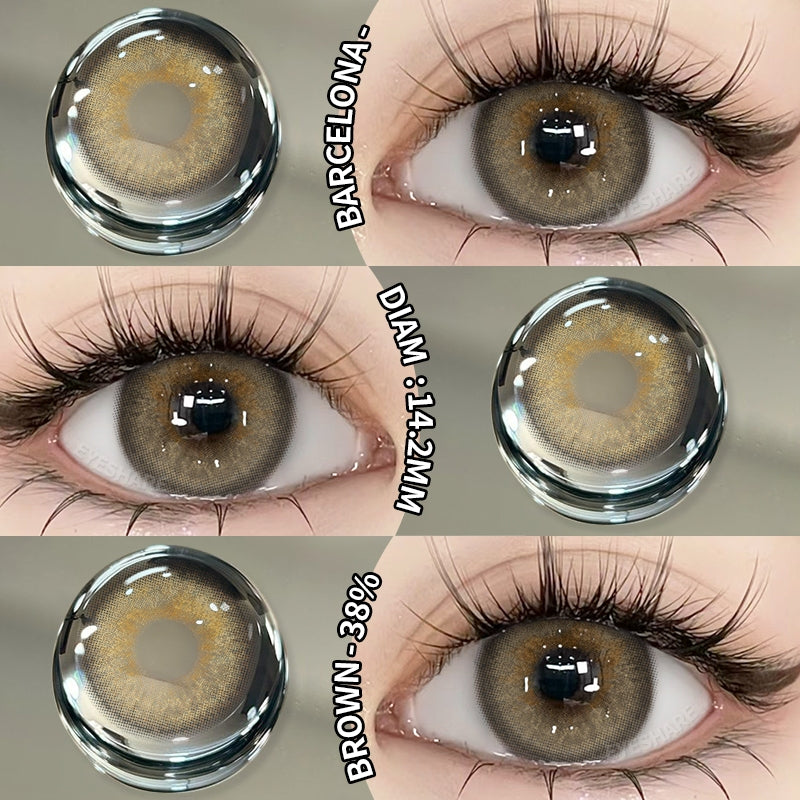 Eyeshare (COD) SEMPORMA BROWN 14.2mm Softlens Normal