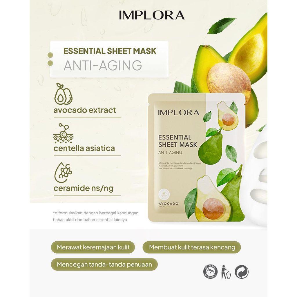 [12 PCS] Implora Essential Sheet Mask
