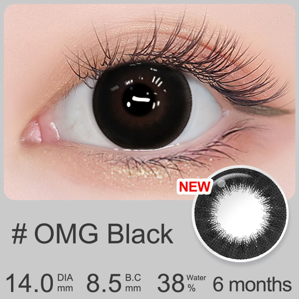 [0.00~-6.00]MAGISTER SOFTLENS HITAM 14MM-14.5MM SOFTLENS MINUS
