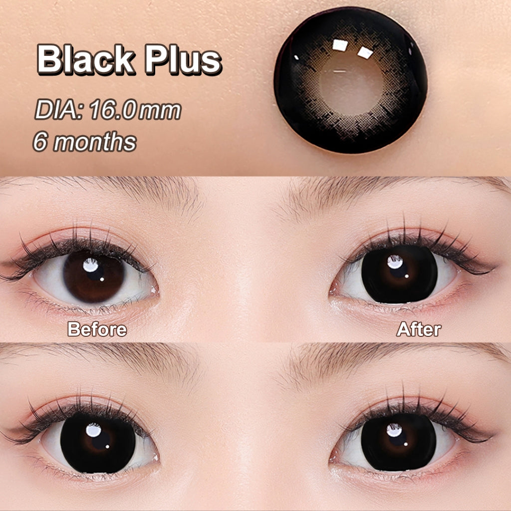 Magister Softlens Big Eyes softlens 14.5mm 16mm Normal Doll Eyes softlens Lensa kontak warna diameter softlens Brown /Black normal mata besar softlens 6bulan