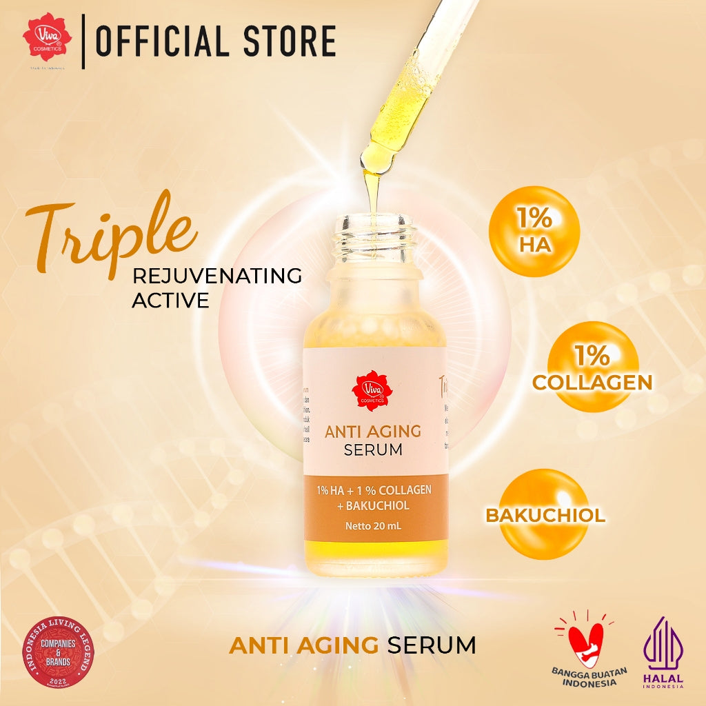 Viva Anti Aging Serum with Sodium Hyaluronate (HA) & Collagen (20ml)