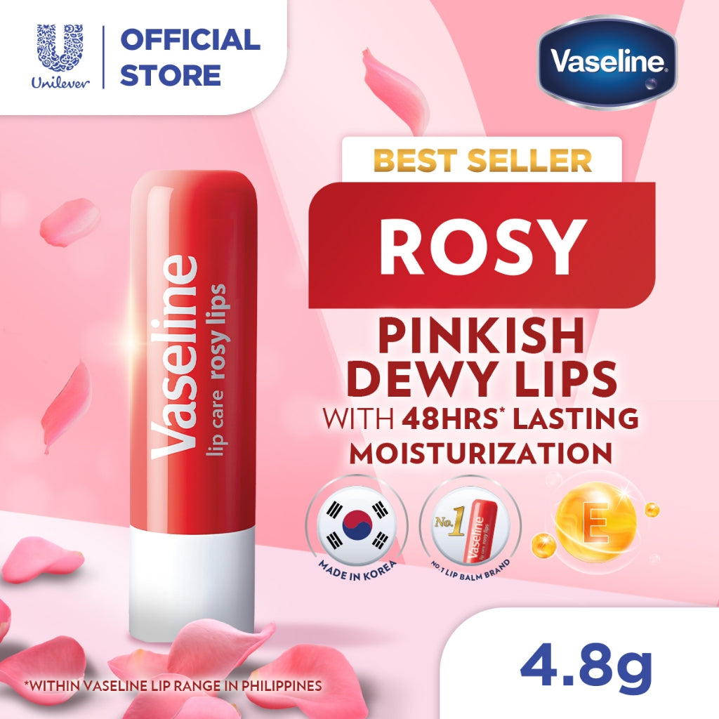 Vaseline Lip Therapy Balm Stick Rosy Lips 4.8gr - Pelembab Bibir - Lip Balm