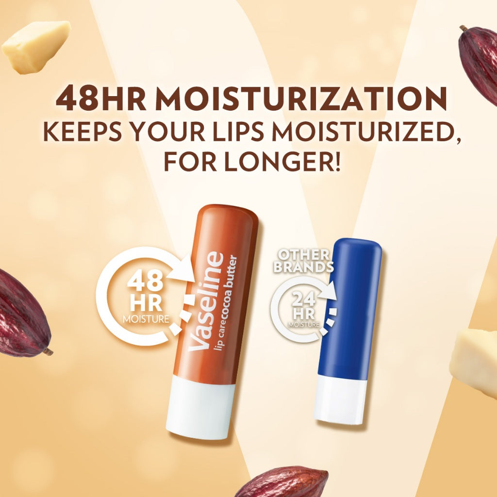 Vaseline Lip Therapy Balm Stick Cocoa Butter 4.8gr - Pelembab Bibir - Lip Balm