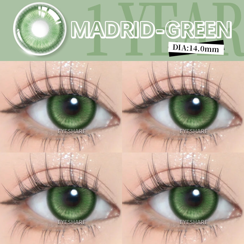 Eyeshare Softlens 14.5MM 1Pasang Lensa Kontak Putih Buta Putih Cosplay Mata Halloween Softlen