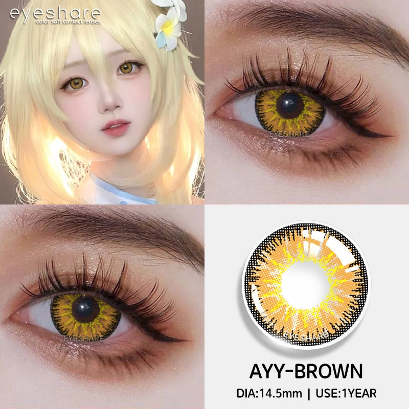 Eyeshare Softlens 14.5MM 1Pasang Lensa Kontak Putih Buta Putih Cosplay Mata Halloween Softlen