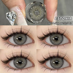 Eyeshare Softlens Omg Abu-Abu Coklat Ungu 1 Pasang 14.0mm Lensa Kontak