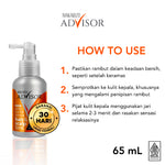 Makarizo Advisor Hair & Scalp Tonic 60 mL & 65 mL - 2 in 1 Untuk Rambut Rontok dan Ketombe