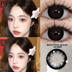 Eyeshare Ocean Darkgray Softlens 1Pasang 14.2mm Big Eyes Softlen Lensa Kontak Warna soflens