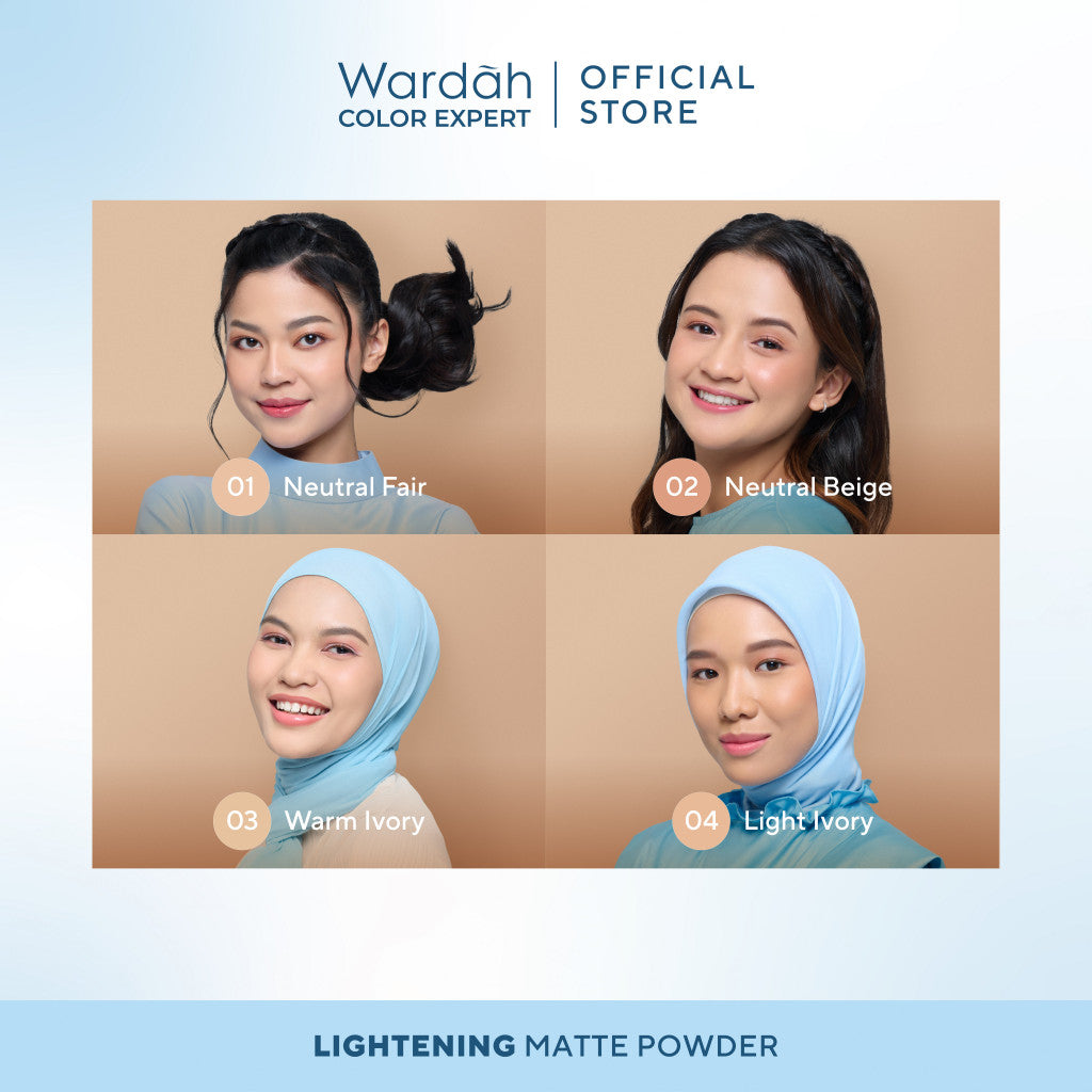 WARDAH Lightening Matte Powder 20 g Bedak Tabur dengan Smooth Matte Finish yang Diformulasikan dengan SPF 20 PA dan Serum Niacinamide Untuk Hasil Makeup Flawless dan Cerah Cocok Dipakai dengan Cushion Makeup