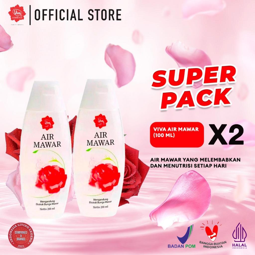 [Super Pack !!!] Viva Air Mawar 100 ml - (2 pcs)
