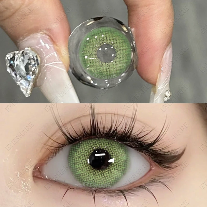Eyeshare Softlens Boston Blue 1 Pasang 14.2mm Lensa Kontak Mata Yang Lucu