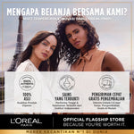 L'Oreal Paris Extraordinary Oil Gold 100ml + Elseve Hyaluron Moisture Hydra Filling Hair Night Cream 150ml (Perawatan Intensif Untuk Semua Jenis Rambut)