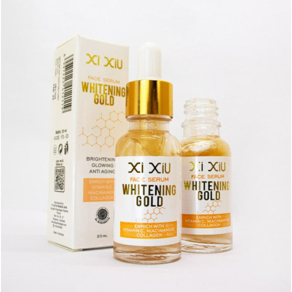 XI XIU Face Serum Vitamin C | Anti Acne | Whitening Gold 20ml Serum Wajah Anti Jerawat