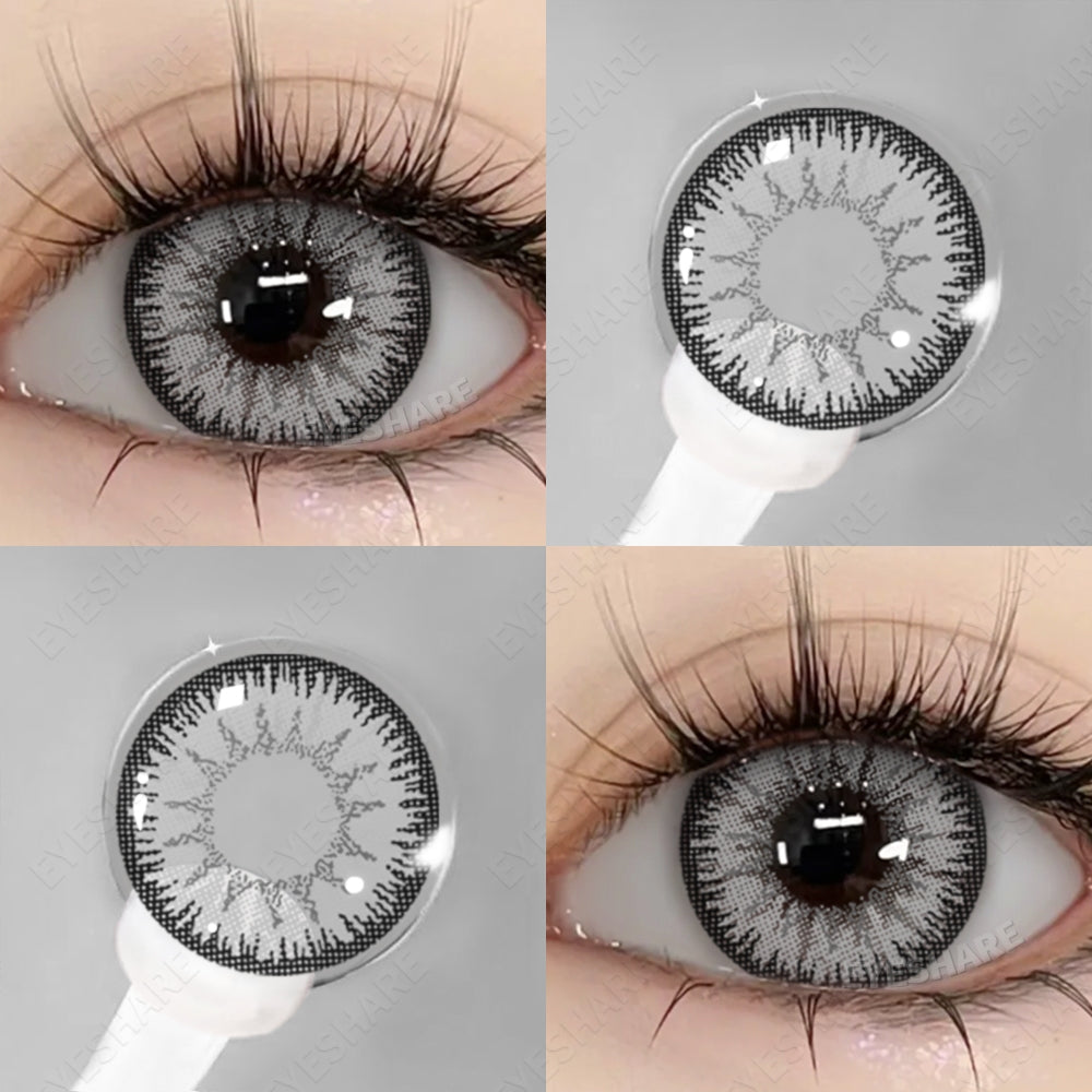 Eyeshare Iceland Brown 1Pasang 14.2mm Lensa Kontak Soflens Warna softlense
