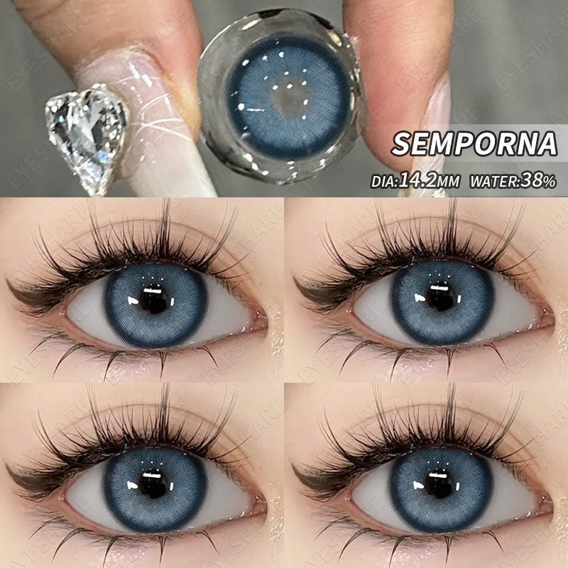 Eyeshare Venice Softlens Gray 1Pasang 14.2mm Lensa Kontak Soflen Soflens