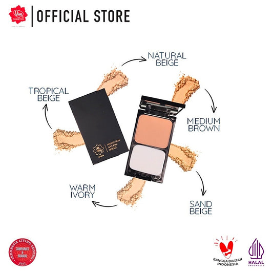 Viva Queen Perfection Natural Bright Two Way Cake with UV A & UV B (SPF 25) - Tersedia 5 varian warna