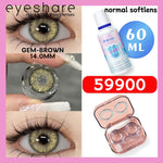Eyeshare 1Pasang Softlens 14.5mm + Solution Cairan 60ml + kotak cermin