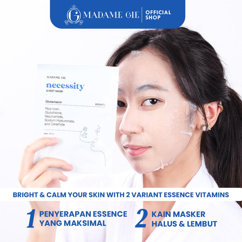 [PRE ORDER] [BUNDLE ISI 30PCS] Madame Gie Necessity Sheet Mask - Masker Perawatan Wajah
