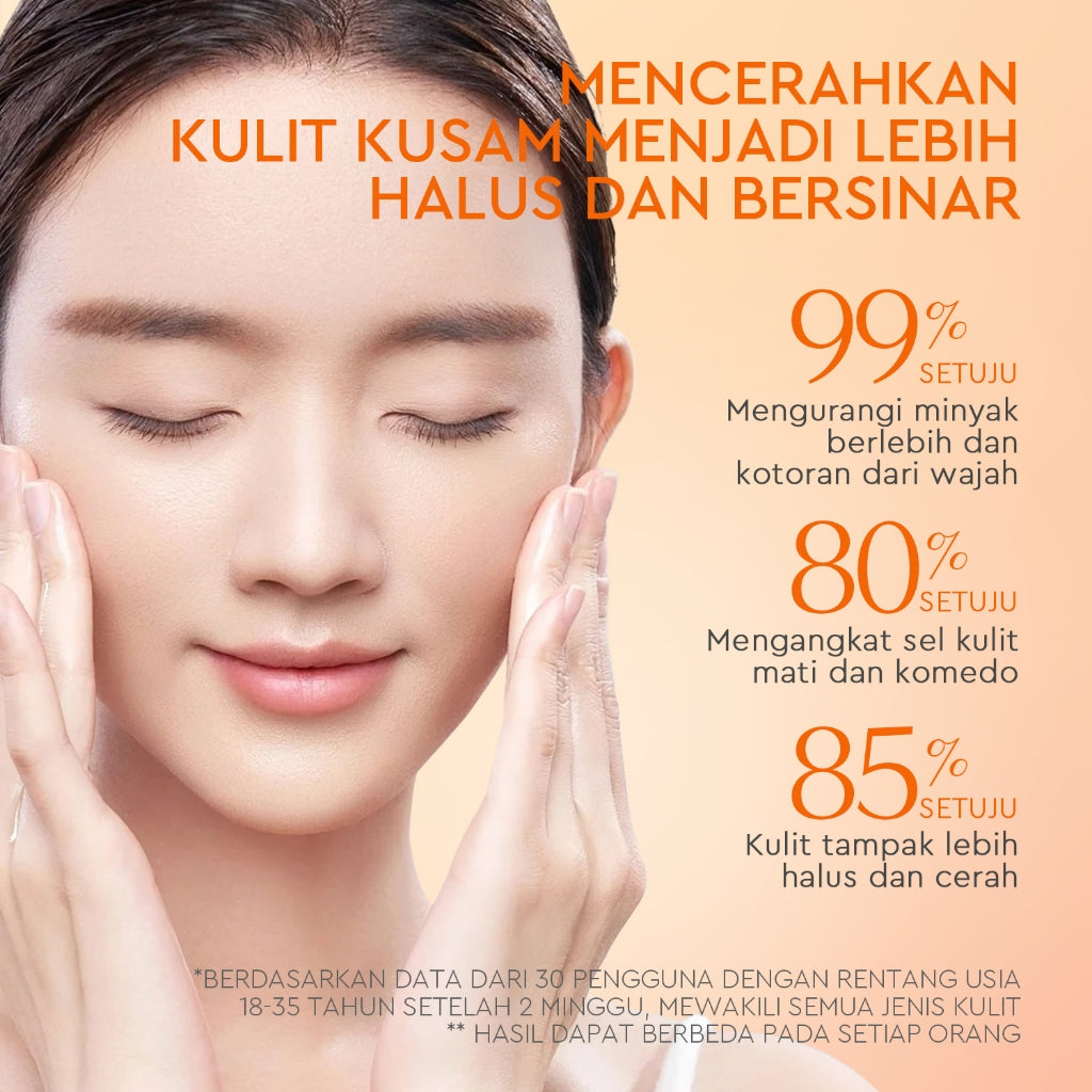 Glad2Glow peeling gel Apricot Glycolic Acid Exfo Smooth Eksfoliasi peeling produk yang mampu mengangkat sel kulit mati  Komedo Kotoran Scrub Wajah Extract g2glow official store