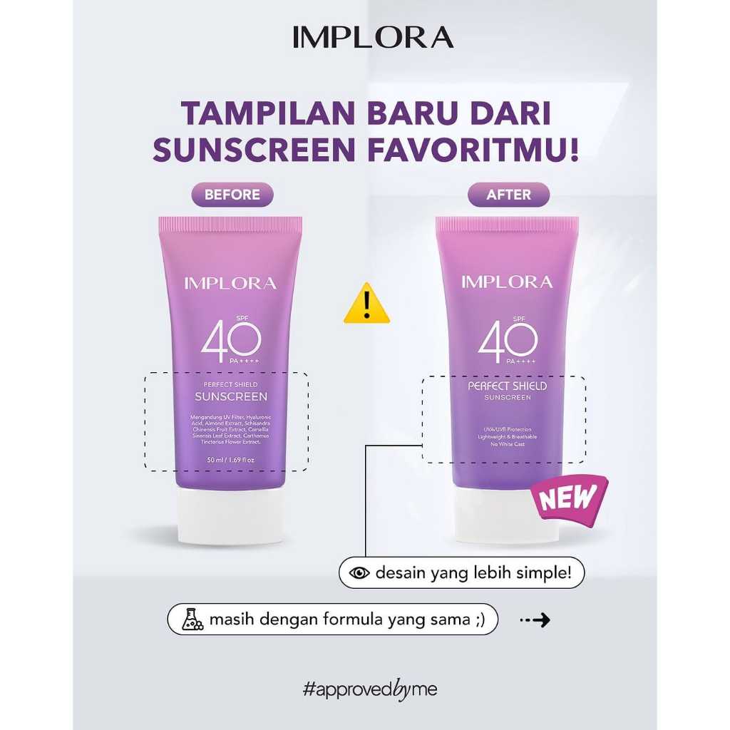 IMPLORA Perfect Shield Sunscreen All Skin Types SPF 40+++ 50ml