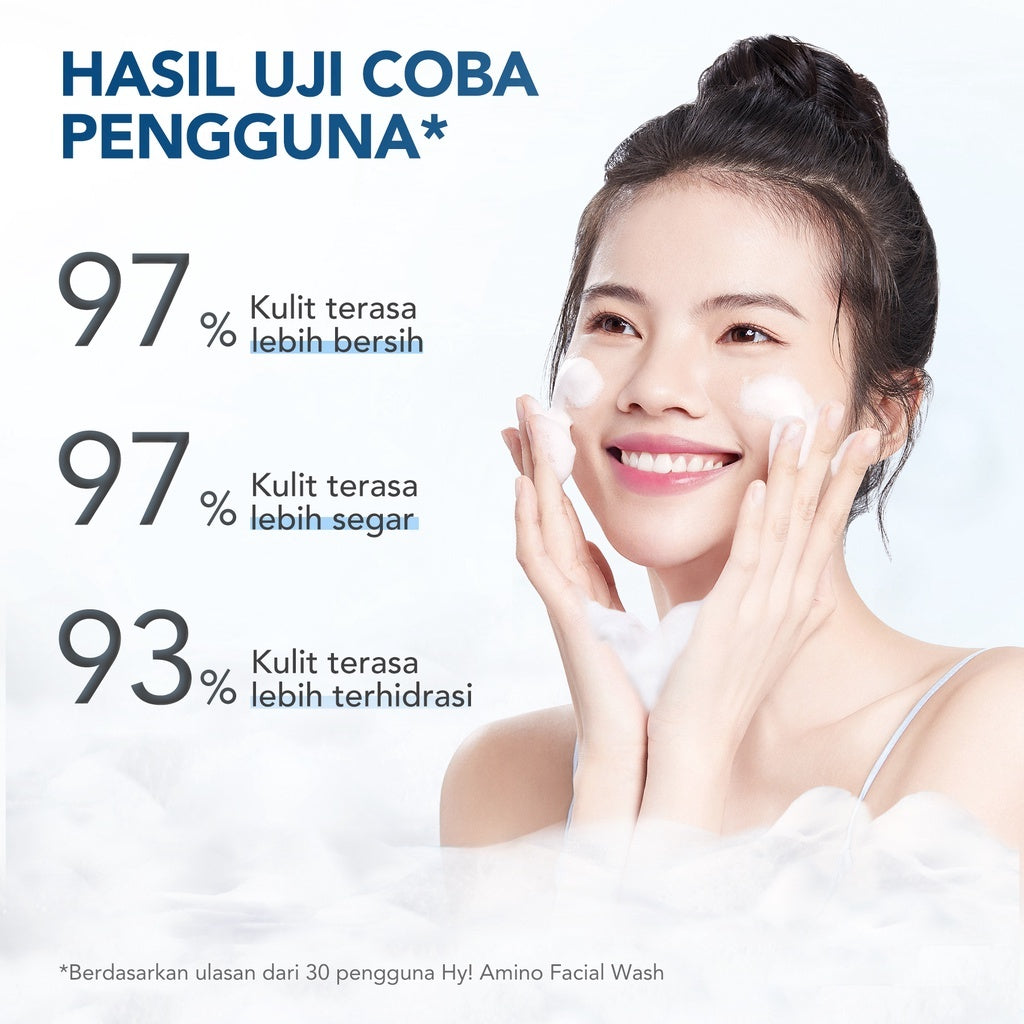 YOU Hy! Amino Contr-Oil Oil Control Facial Wash 100gr Kulit Berminyak Glycolic Acid