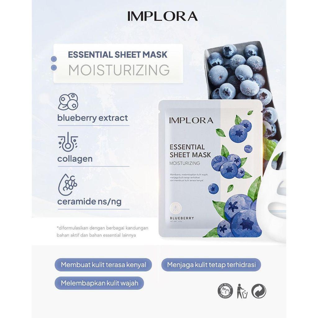 [12 PCS] Implora Essential Sheet Mask