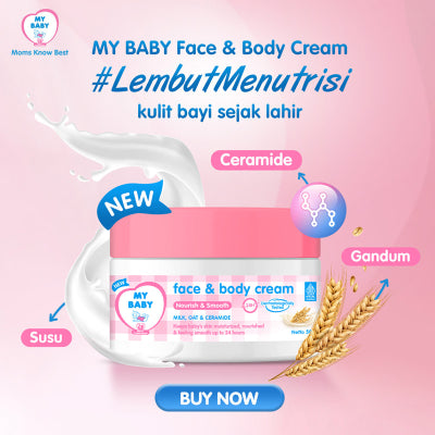 My Baby Krim Tubuh & Wajah Bayi Nourish & Smooth 50 g