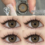 Eyeshare Softlens Vienna Chocolate 14.5mm 1 Pasang Lensa Kontak Untuk Mata Besar