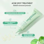 Glad2Glow Salicylic Acid Overnight Acne Spot Cream Treatment with Centella | Obat Jerawat Salep Jerawat Acne Gel Anti Acne Cream penghilang bekas jerawat g2glow acne patch jerawat obat totol jerawat G2G official store