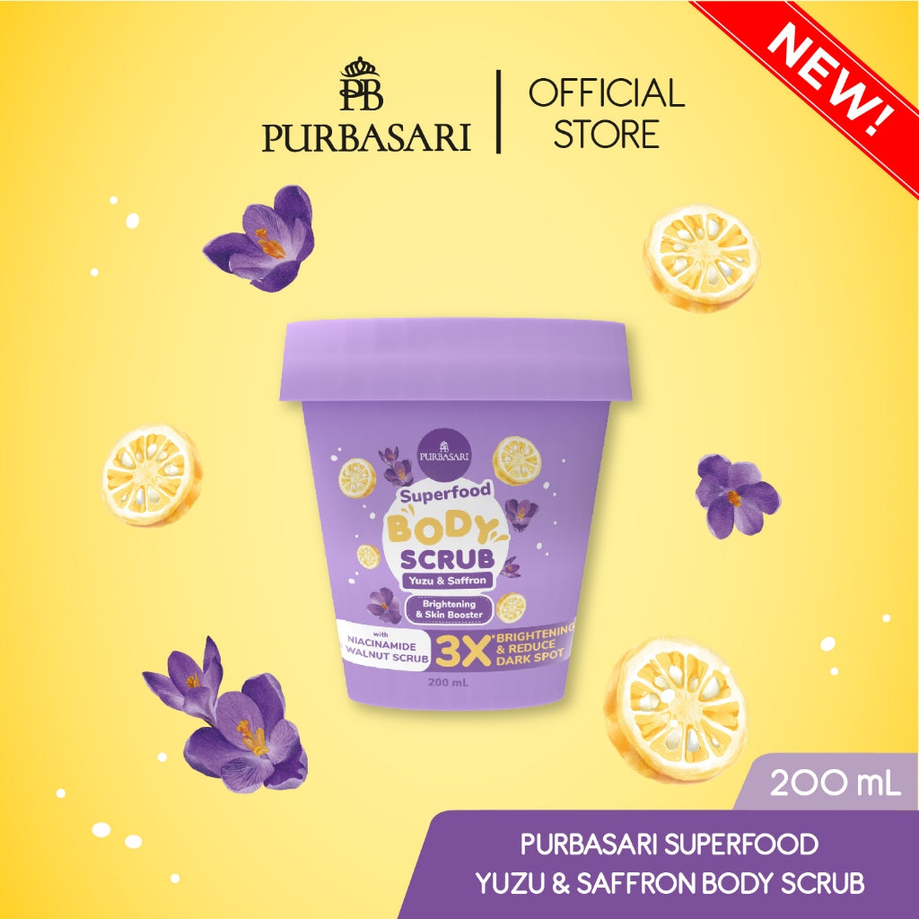 [1pcs] Purbasari Superfood Body Scrub / Lulur Tubuh Pencerah