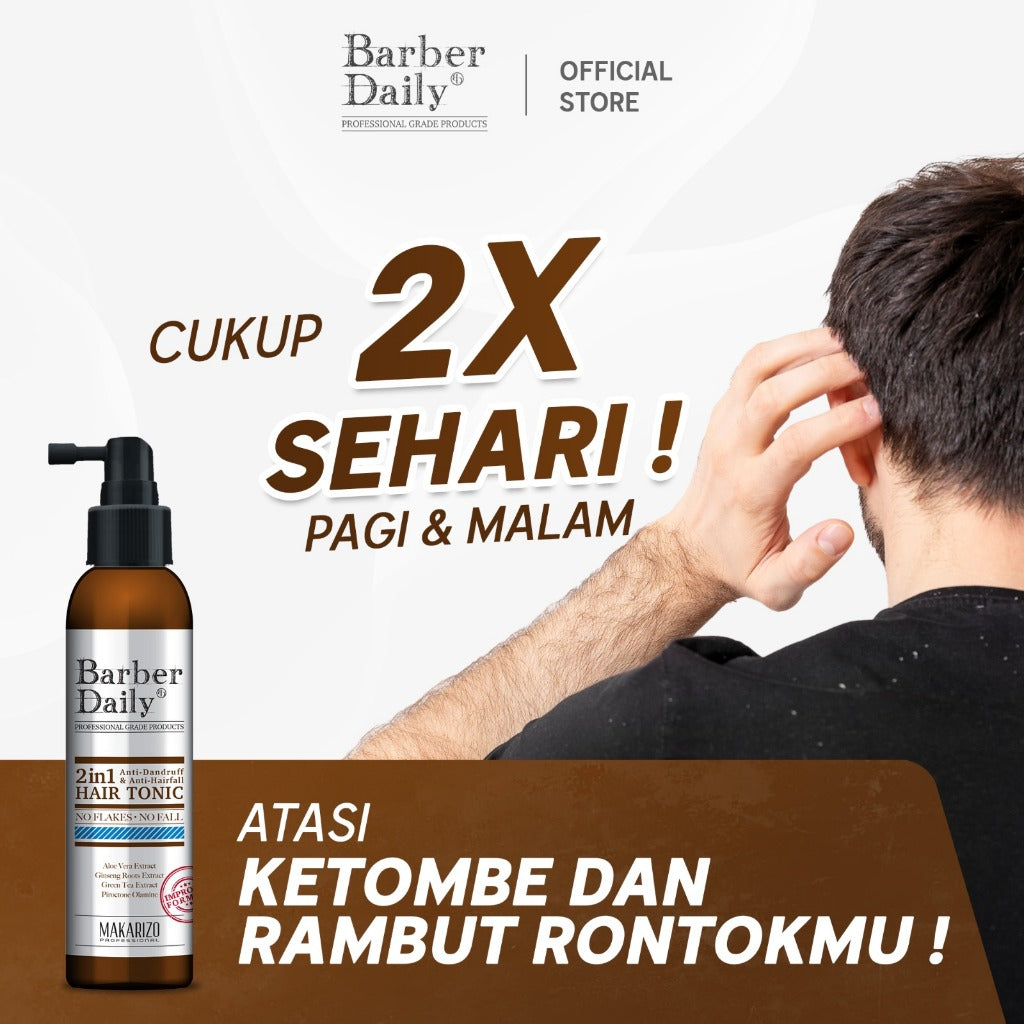 Barber Daily 2in1 Hair Tonic 140mL -  (Improved Formulation)