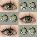 Eyeshare Softlens14.5mm Big Eyes Soft Colored Contact lenses Gray Soflen Mata Yearly Use