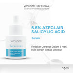 WARDAH 5% Azeclair + Salicylic Acid Acnederm Acne Care Serum 15 ml - Serum dengan Tea Tree Oil - Serum Jerawat dan Mencerahkan Kulit - Menyamarkan Noda Bekas, Mengurangi Minyak Berlebih - Skincare