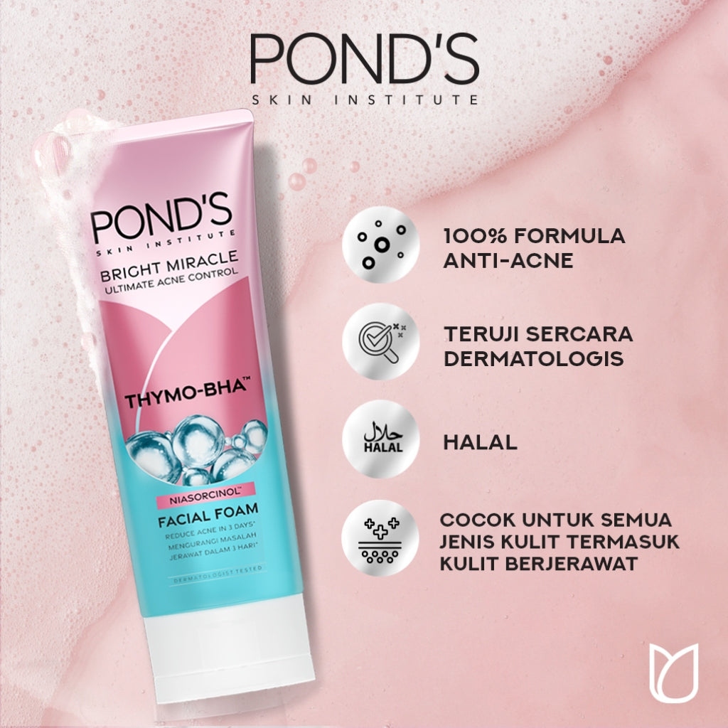 Pond's Bright Miracle Ultimate Acne Control Facial Foam 100G