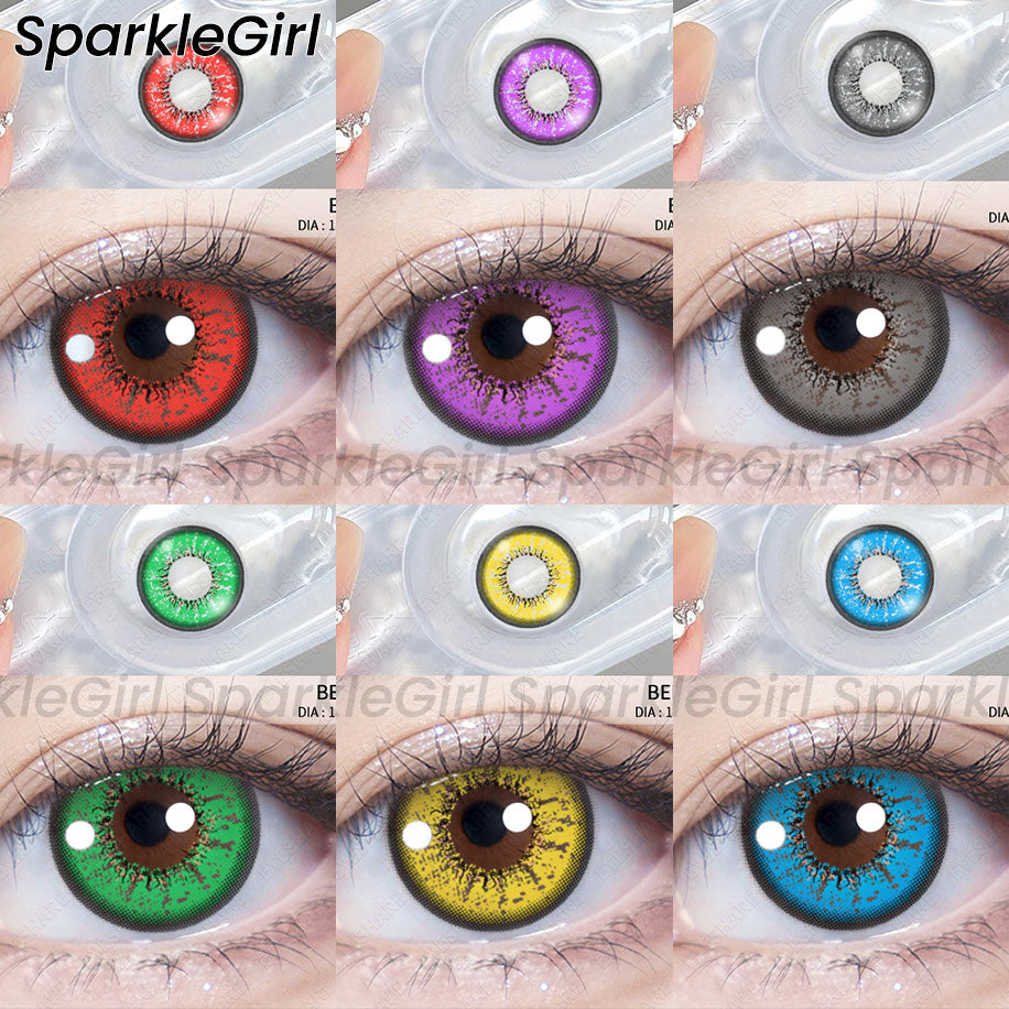 Eyeshare Softlens 1Pasang Bella Yellow 14.5mm Big Eye Cosplay Lensa Kontak Softlens