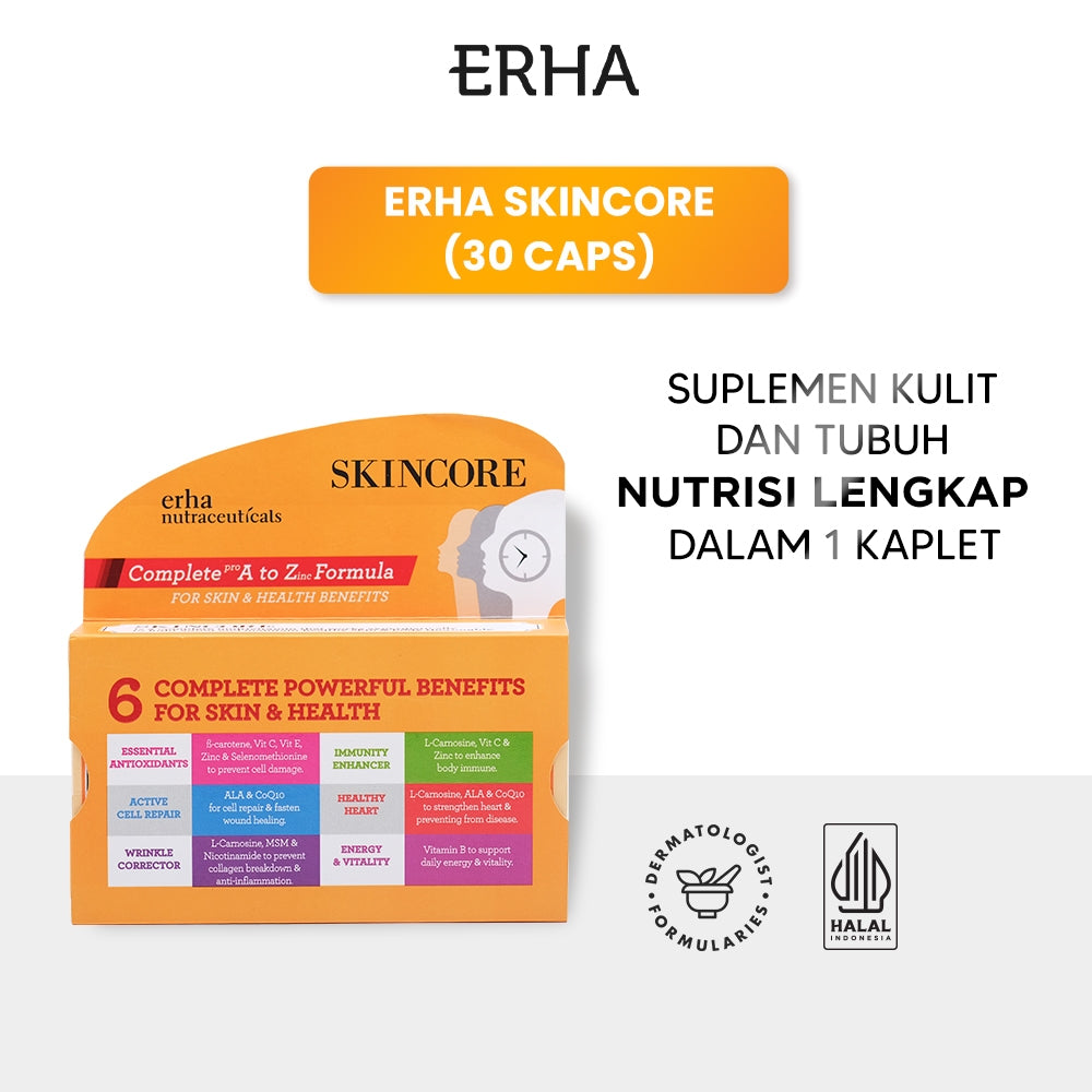 ERHA Skincore 30 Caps - Suplemen Kesehatan Tubuh & Kulit