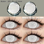 Eyeshare Putih Black Softlens 1Pasang 14.5mm Lensa Kontak Cosplay Softlen