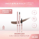 Instaperfect BROWFLASH 3-in-1 Brow Perfector - Pensil Alis Matic (Longlasting 12 Jam)
