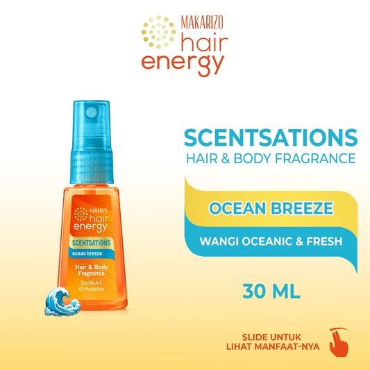 Makarizo Hair Energy Scentsations Hair Fragrance Ocean Breeze 30 mL Parfum Rambut