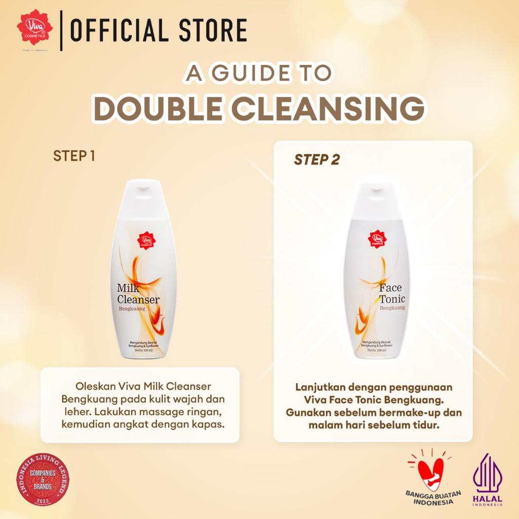[Super Pack!!!] Viva Milk Cleanser Bengkuang 100 ml - (2 pcs)