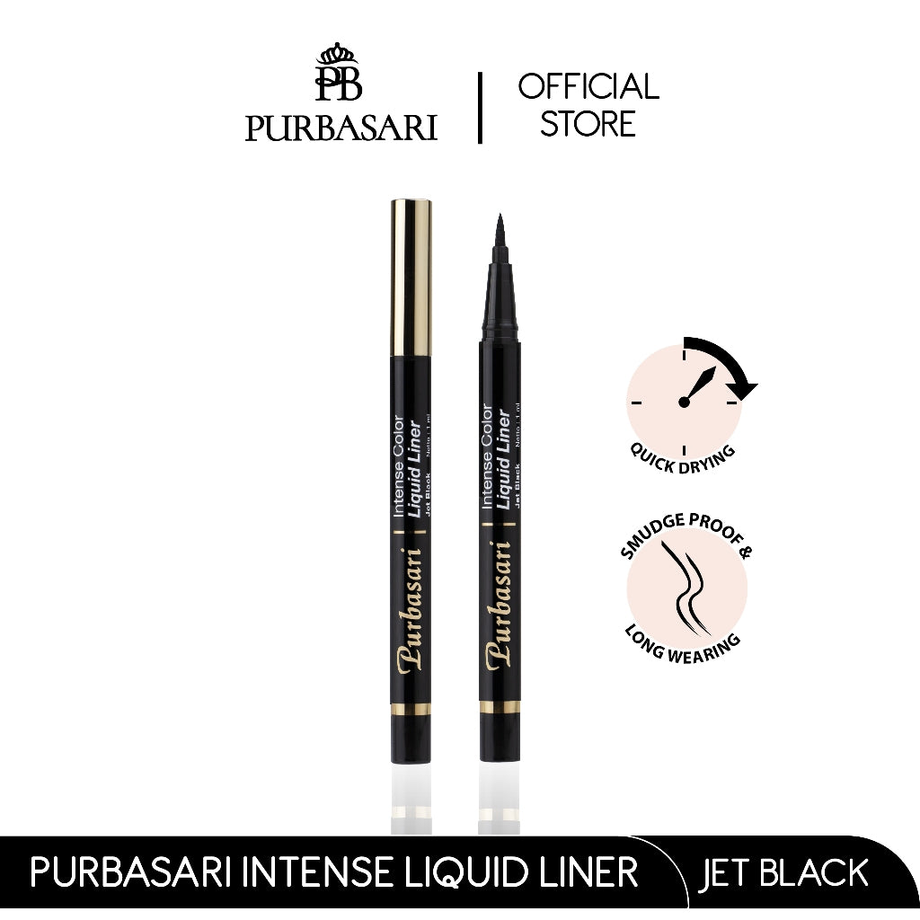 [BUY 1 GET 1 FREE] Purbasari Intens Color Liner Spidol FREE Purbasari Ultra Smooth Brow Liner