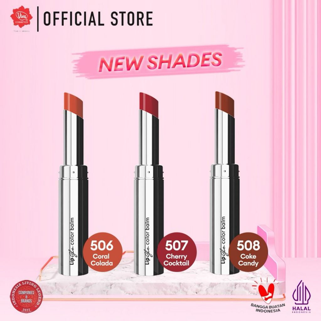 Red-A Lip Glo Color Balm 3 in 1 - LIPBALM, LIPGLOSS & LIPSTICK (tersedia 9 varian warna)