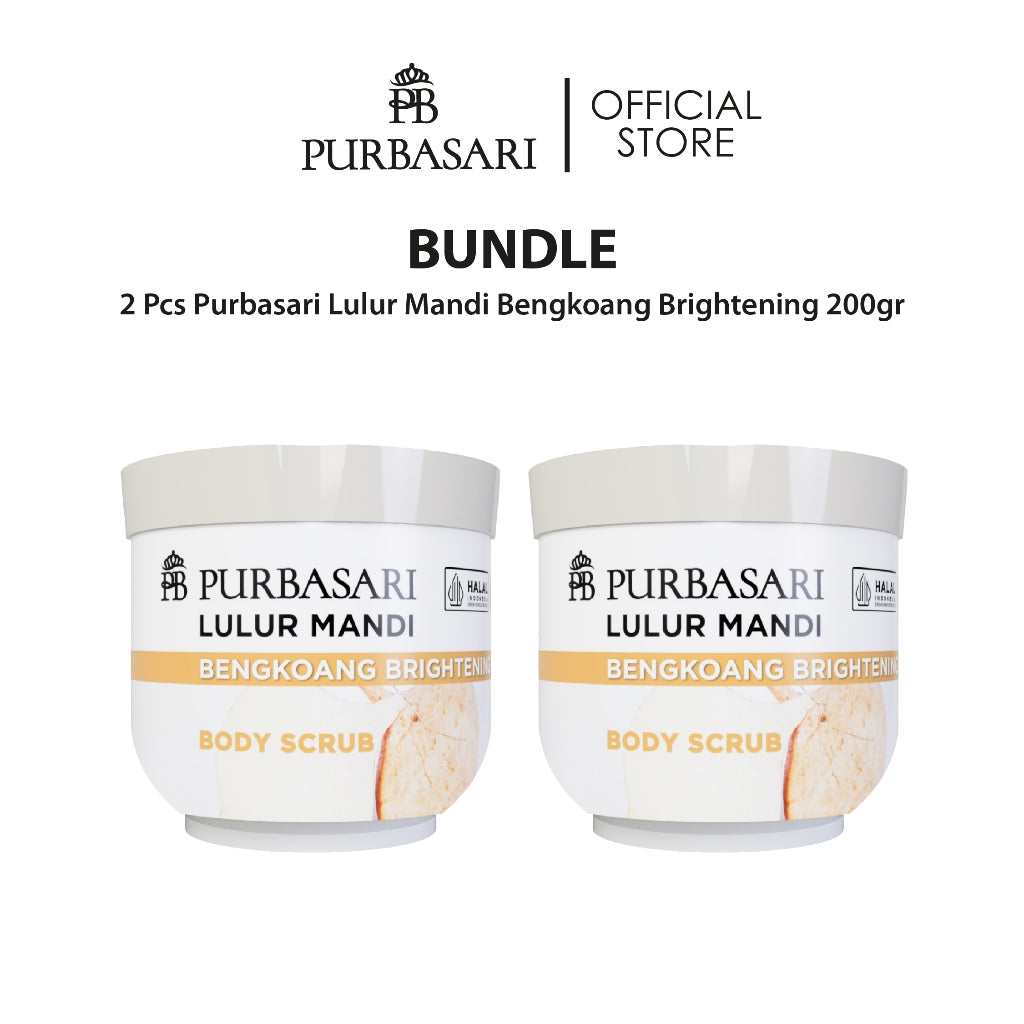[Bundle Hemat] Purbasari Lulur Mandi Bengkoang 2PCS / Lulur Pemutih Whitening Pencerah / Lulur pelembab kulit / Lulur Badan perontok daki / Menyamarkan flek hitam / Melembabkan / Mencerahkan
