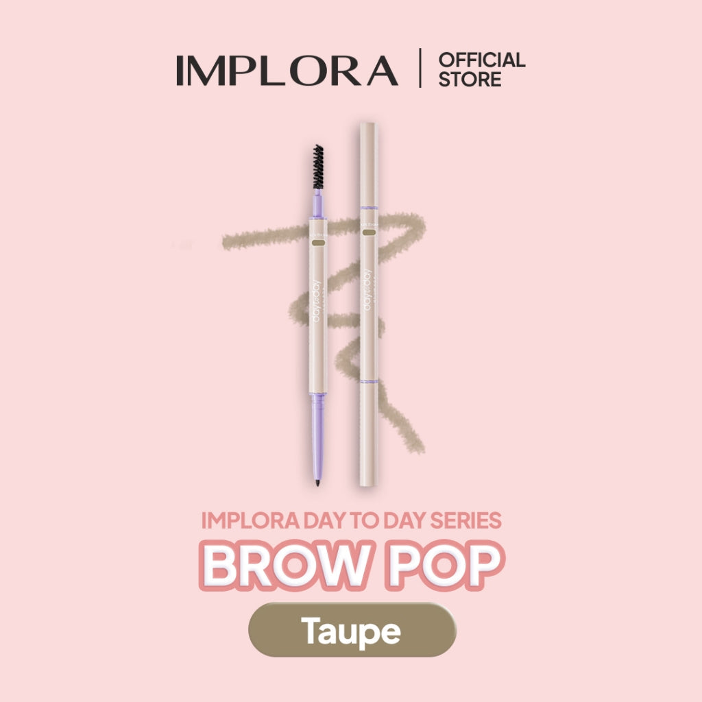 Implora Day To Day Brow Pop | Pensil Alis tahan lama & waterproof