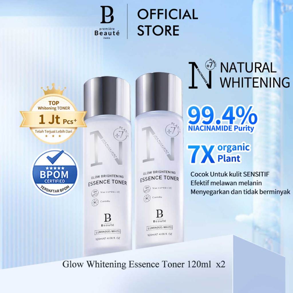 PREMIERE BEAUTE [DAPAT 2] Essence Toner Niacinamide Centella White Glow Brightening 120ml toner