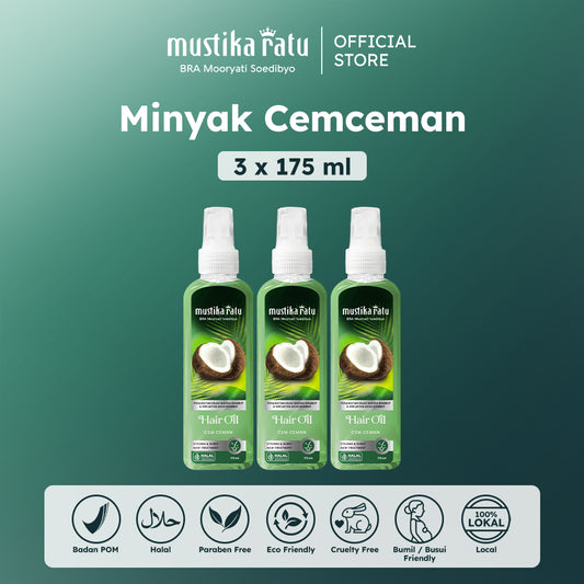 Mustika Ratu Triple Bundle Minyak Cemceman 175ml