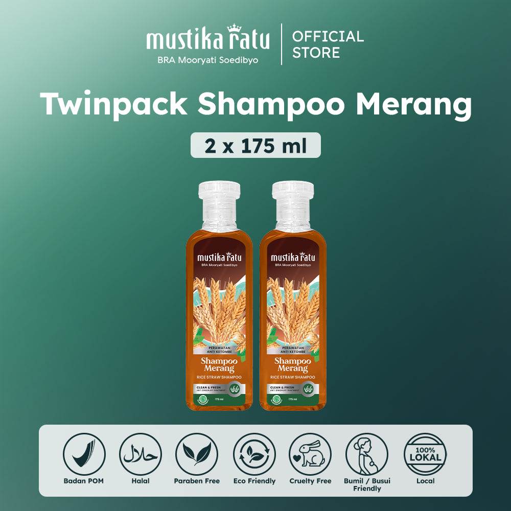 Mustika Ratu Twinpack Shampoo Merang 175ml